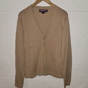 Vineyard Vines Metalic Cotton Cardigan XL